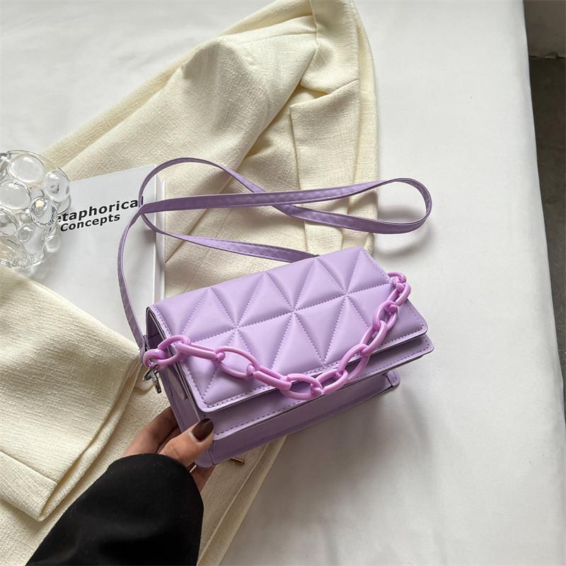 Stylish Minimalist Commuter Quilted Shoulder Bag 2023 Trendy Casual Crossbody Box Bag