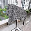 88cm Blue Paisley Silk Wool Square Scarf: Double-Sided Print, Warm Velvet Shawl, Versatile European & American Style.