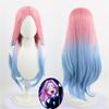 Высококачественный парик для косплея Mizi, 76 см, длинный, окрашенный в градиентный розовый и синий цвет, термостойкие синтетические волосы, имитация кожи головы, парики для аниме + шапочка для парика
