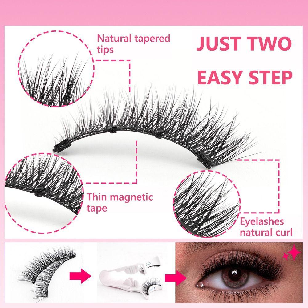 Natural Magnetic Eyelashes Curler Eyelash Extension Tools For Makeup & Beauty Enthusiasts