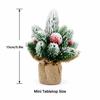 Мини-Льняное Настольное Рождественское Украшение Снег Дерево