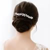 Silver Toothed Insert Comb Gold Hair Clip Luxury Rhinestone Hairpin  Festival
