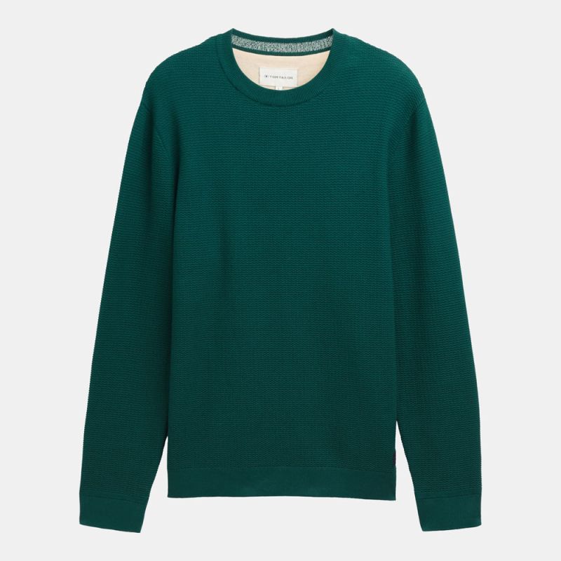 Men's TOM TAILOR Fairway Green Sweater