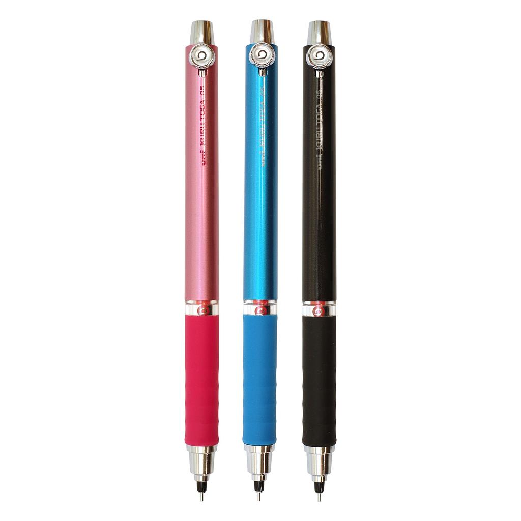 Mitsubishi Pencil Механический карандаш Kurutoga с резиновым грипом, розовый, 0,5 M56561P.13