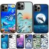 Милый Чехол для Телефона с Дельфином и Океаном Для iPhone 17 Air 15 16 Чехол 11 13 14 Pro Max 12 Plus Max Fundas