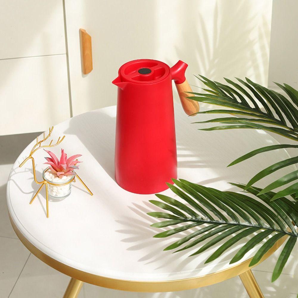 Термос-кувшин со стеклянной колбой, большой емкости, термоизолированный, для горячей воды, для заваривания чая