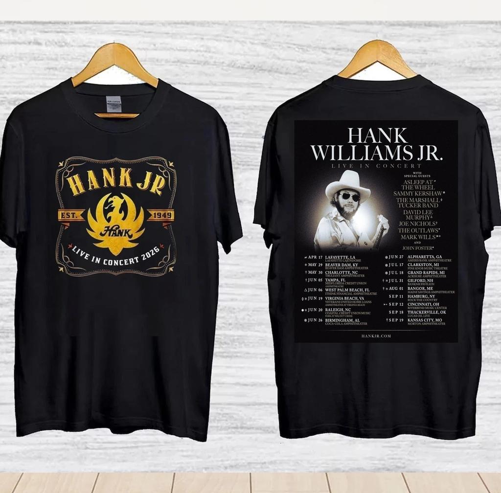 Hank Williams Jr Tour 2026 T-shirt