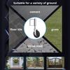 Прочное колесо для ворот с поворотом на 360°, подпружиненная роликовая опора для ворот, сменная опорная стойка для ворот, простота установки