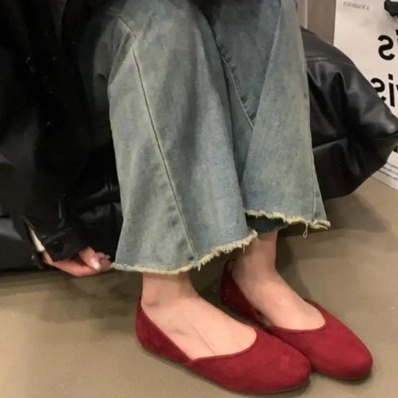 Большие размеры 35-43 Женская обувь Весенние туфли конфетного цвета Женские туфли без застежек на плоской подошве Женская обувь Осенние туфли-лоферы Zapatos Mujer WSH2214