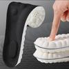 1 Pairs High Elasticity Latex Sport Insoles Soft Shoe Pads Arch Support Orthotic Insoles Breathable Deodorant Shock Absorption Cushion