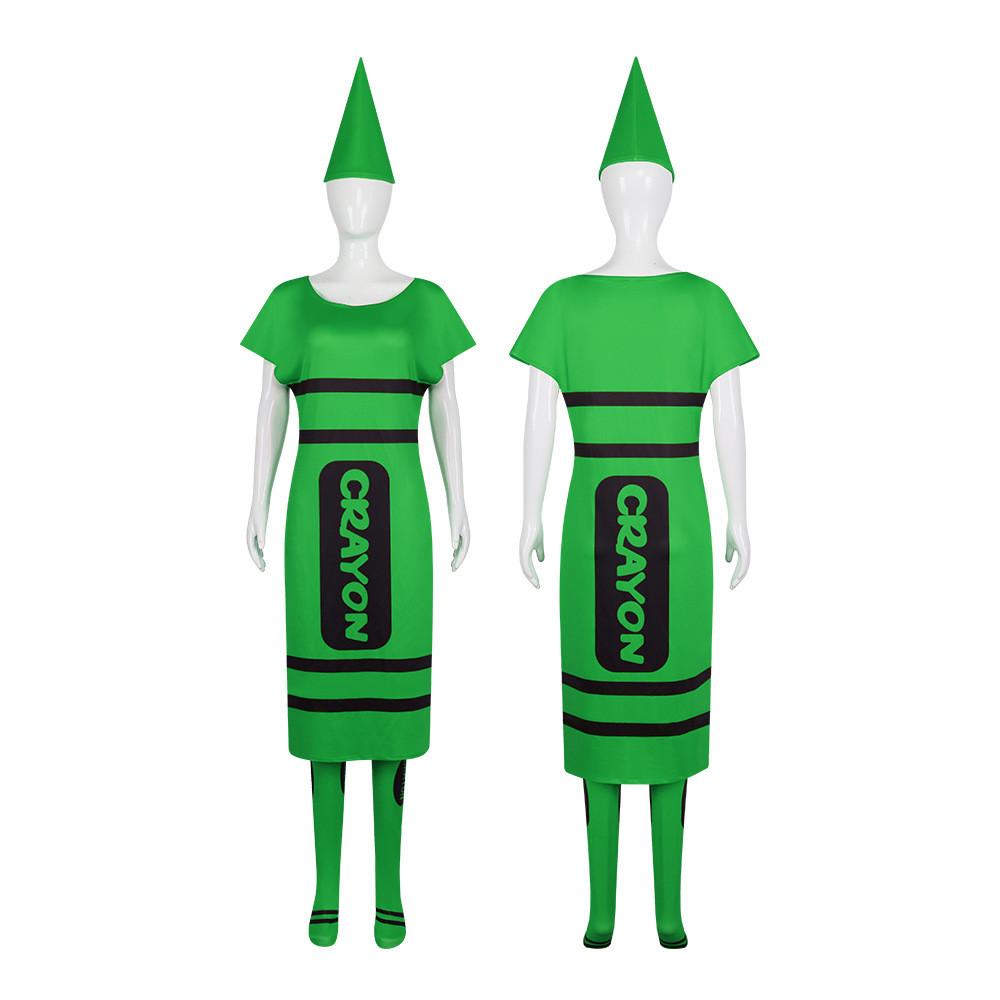 Colored Pencils Cosplay Costume For Adults With Polyester Fabric For Halloween Parties