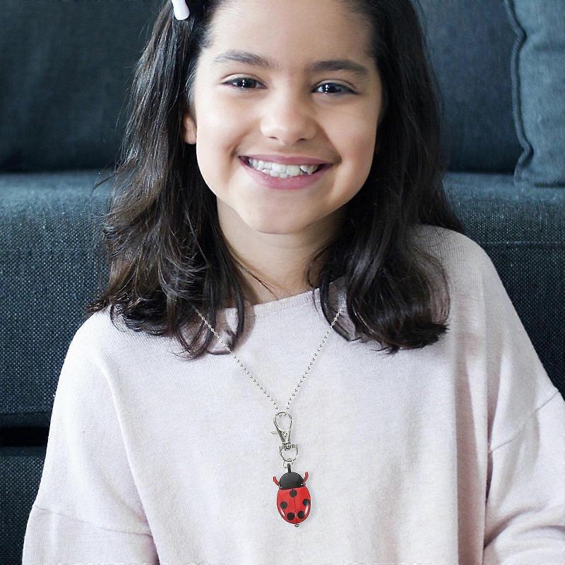 Retro Pocket Watch Creative Ladybug Shape Vintage Quartz Pocket Watch Alloy Kids Gift