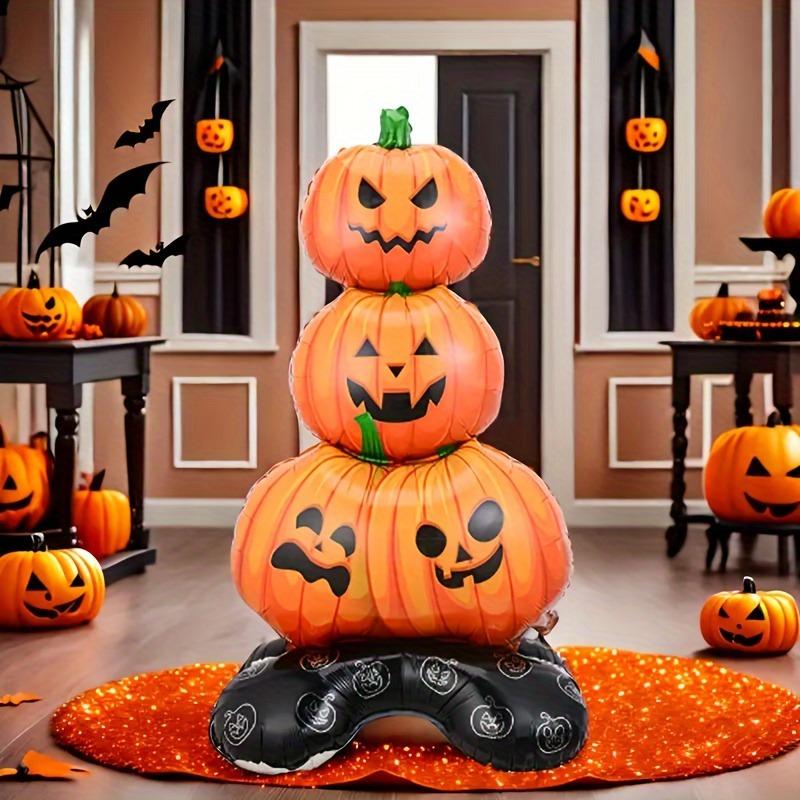 4D Pumpkin Foil Balloon for Halloween Thanksgiving Party Decoration Multi-color Durable Indoor Outdoor ForBirthday Celebration