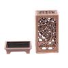 2pcs Bronze Hollow lncense Burner Set - ldeal for Ramadan, Yoga 8 Mleditation | Unscented Metal Home Decor, Iincense Holder