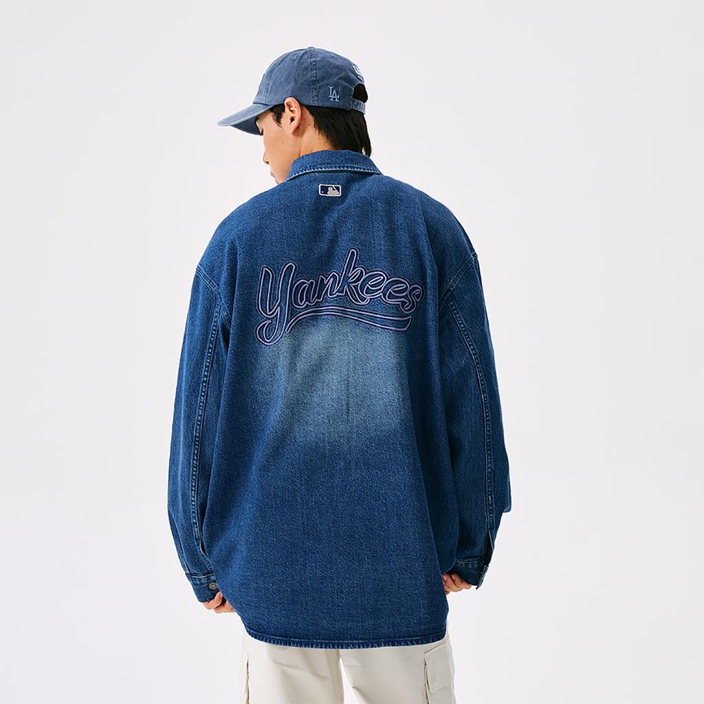 Новая коллекция MLB Preppy Style Los Angeles Dodgers 25FW Рубашка Унисекс Стандартная 3ADRV0154-50INS