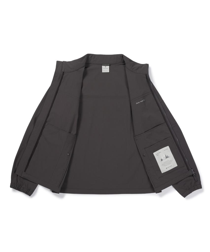 SNOWPEAK APPAREL Root Stand Neck Windbreaker (S26Fmrwb68) Chocolate Khaki