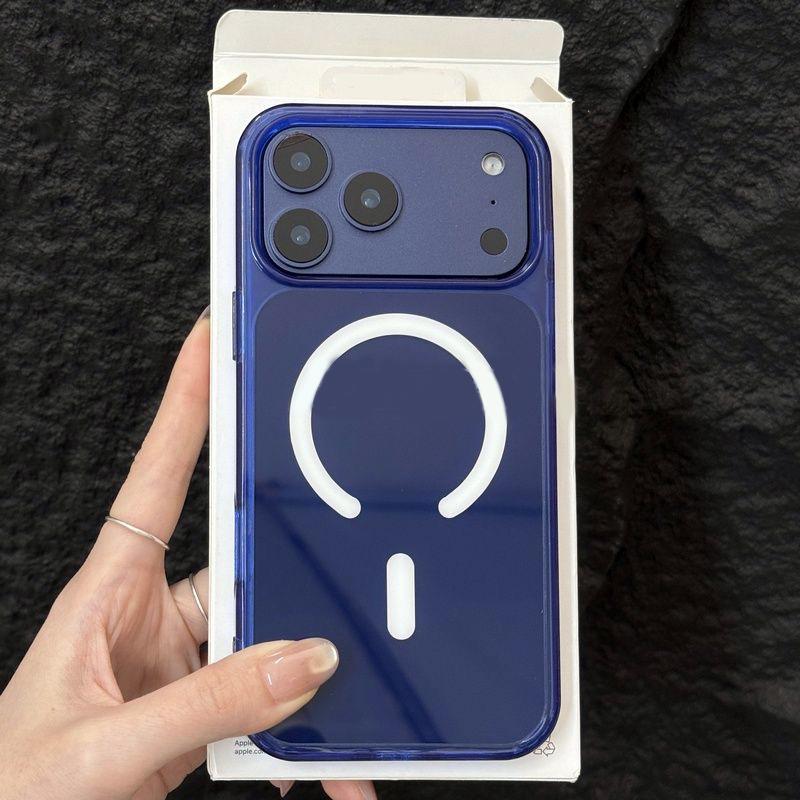 Original Crystal Clear For Magsafe Magnetic Case For iPhone Air 17 16 Plus 15 14 13 12 Pro Max Plus Acrylic Hard Armor Cover