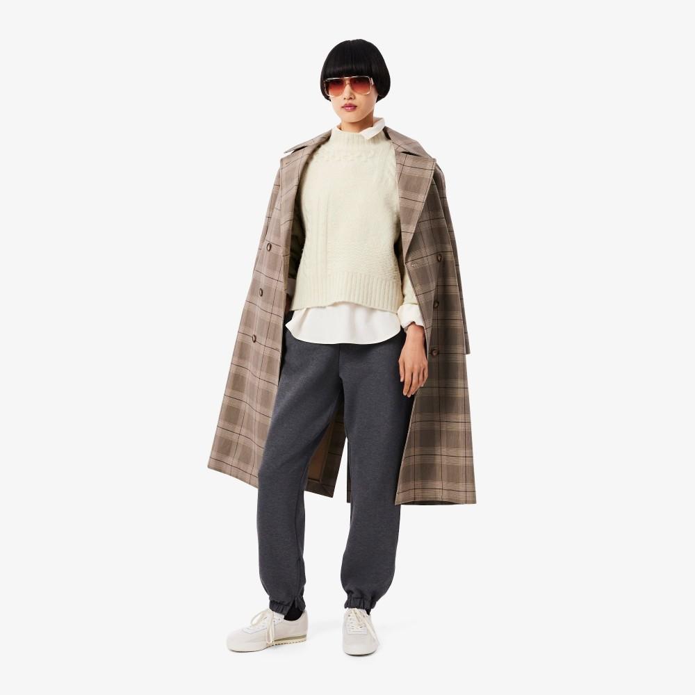 [lacoste] Women's Aran Cable Turtleneck Pullover AF3974-55NXFJ