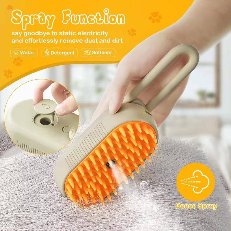USB Rechargeable Cat Dog Grooming Comb with Water Spray Electric Cat Brush for Pets Washing Brushing Fur Suppliers