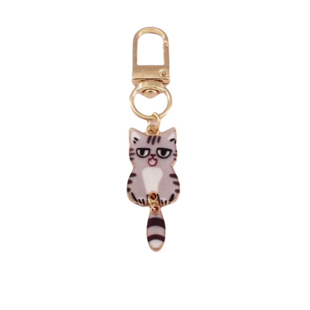 Cat Small Pendant Metal Bag Decoration Cute Key Chains Gift
