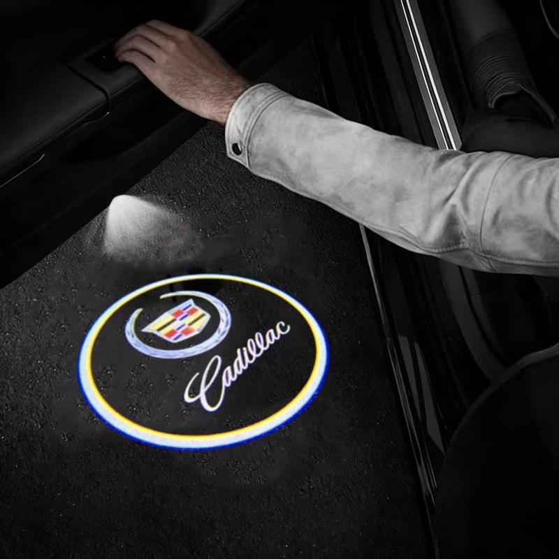 AABHX1 LED Car Door Welcome Logo Lights Retrofit Light for Cadillac SRX XT4 XT5 XT6 ATS XTS CTS CT6 Courtesy Projector Lamp Accessories