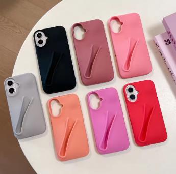 Силиконовый чехол для телефона в виде помады Для 11 Funda 13 16 Pro Max 15 14 13 12 16 Plus Портативный держатель для блеска для губ Чехол