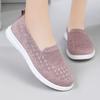 Shoes Women's 2025 Spring New Cloth Shoes for Flying Weaving, Breathable, Convenient, Lazy One Pedal