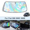 Складной солнцезащитный козырек на лобовое стекло для Fiat 500 500C 500E, отражающий УФ-лучи, чехол для защиты от солнца, аксессуары для салона автомобиля