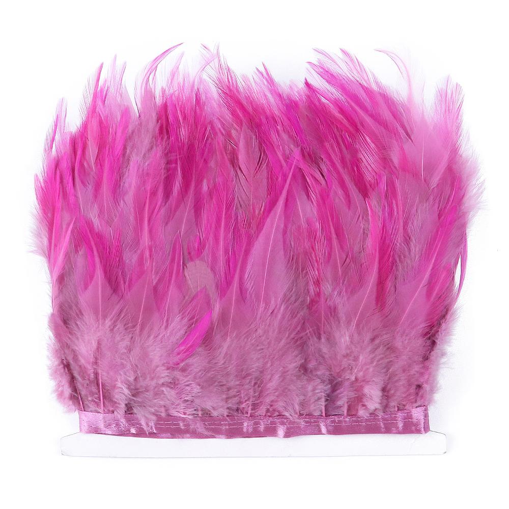 Feather4-6inch High Quality Chicken Feathers Trim Fringe 1meter Mint Green Rooster Feather Ribbon Wedding Dress Creative Crafts Plumes