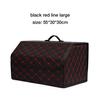 Car Multiuse Tools Storage Bag Car Trunk Organizer Box Stowing Tidying Leather Folding For Emergency Storage Box