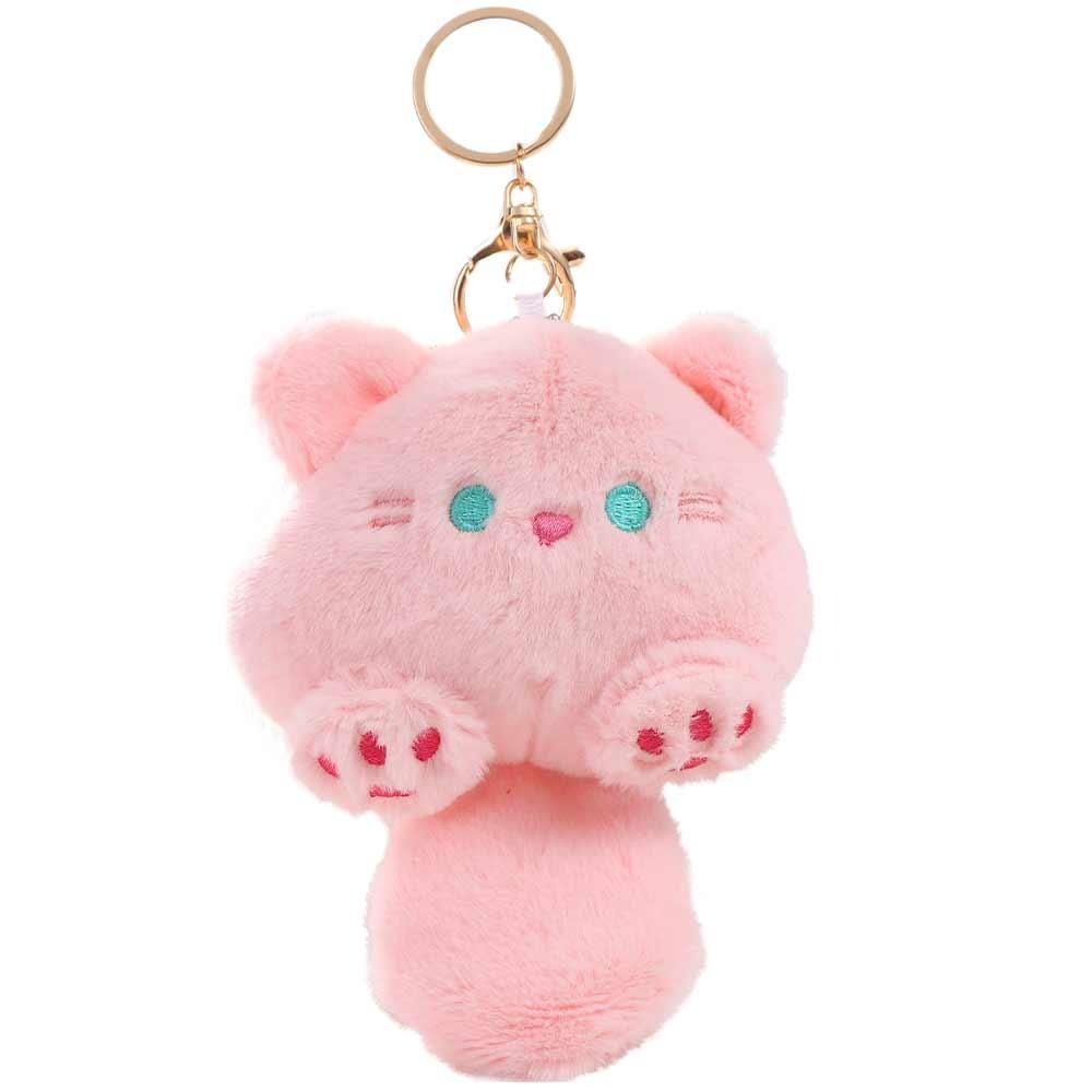 Плюшевая Плюшевая Кошка Брелок Хлопок ПП Плюшевая Кошка Кукла Подвеска Пищащая Кошка Плюшевый Брелок Рождественский Подарок
