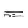 5pcs Carbon Fiber Dashboard Storage Panel Cover Trim For Ford Mustang 2005-2008