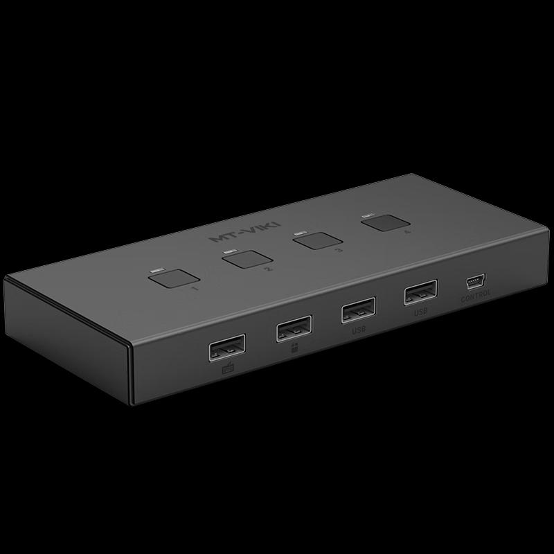 4-портовый VGA KVM-переключатель MT-viki с настольным контроллером
