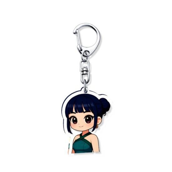 Witch Hunters Keychain Rich Character Modeling Lightweight Portable Key Chain Vibrant Color Anime Girl