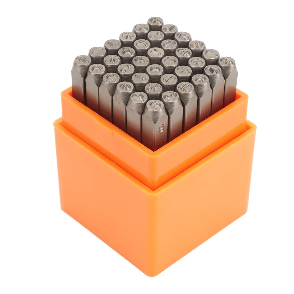 36 шт. металлических штампов с буквами 1,2 дюйма, буквы, цифры, высокоуглеродистая сталь, высокая твердость, металлические штампы с цифрами