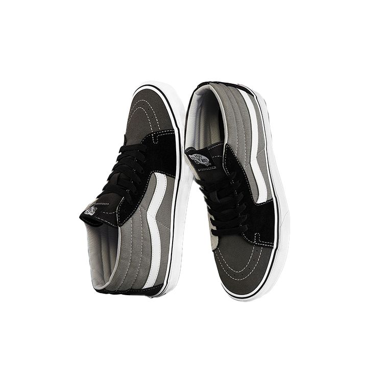 Vans Sk8 Удобные Ретро Повседневные Полувысокие Кеды для Скейтбординга Унисекс Черный Белый Серый VN0A3WM32PD