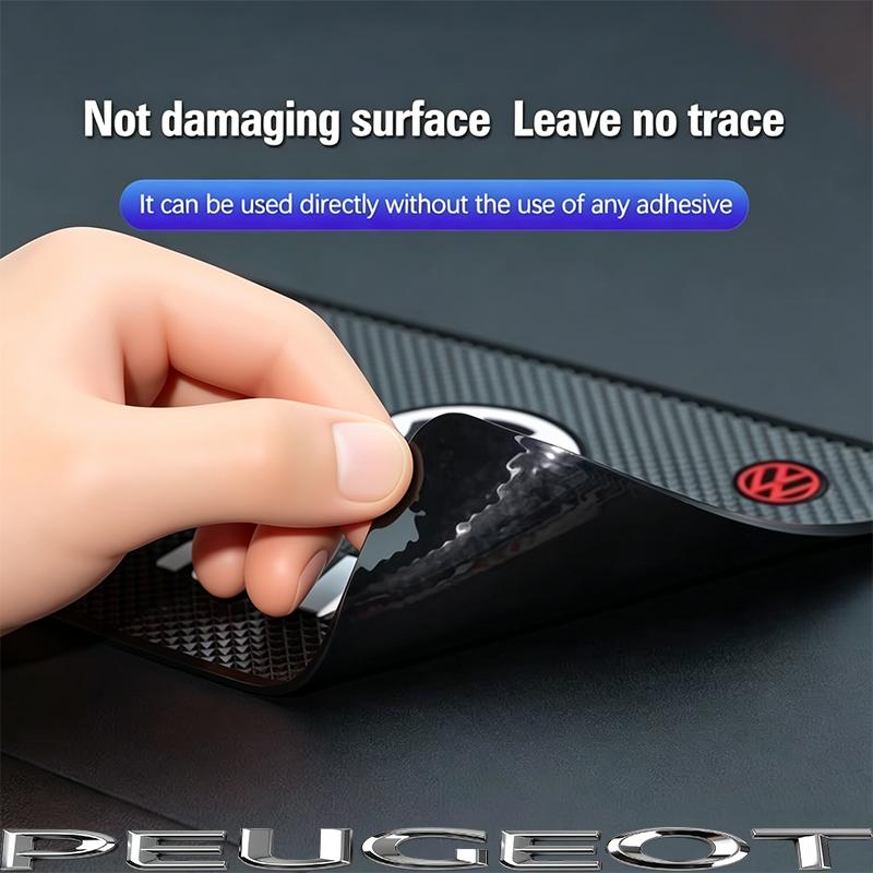 For Volkswagen 1K2 Car Dashboard Anti Slip Mats Phone Silicone Pad Auto Accessories For VW GTI Polo Golf Passat Tiguan Arteon Touareg Taigo Hub Cap