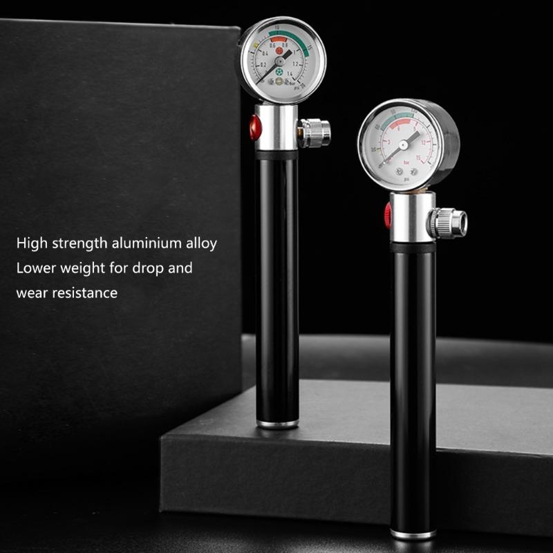 Велосипедные шинные воздушные насосы Мини велосипедный ручной насос с манометром, Велосипедный шинный насос Накачка шин Ножной насос Велосипедный насос