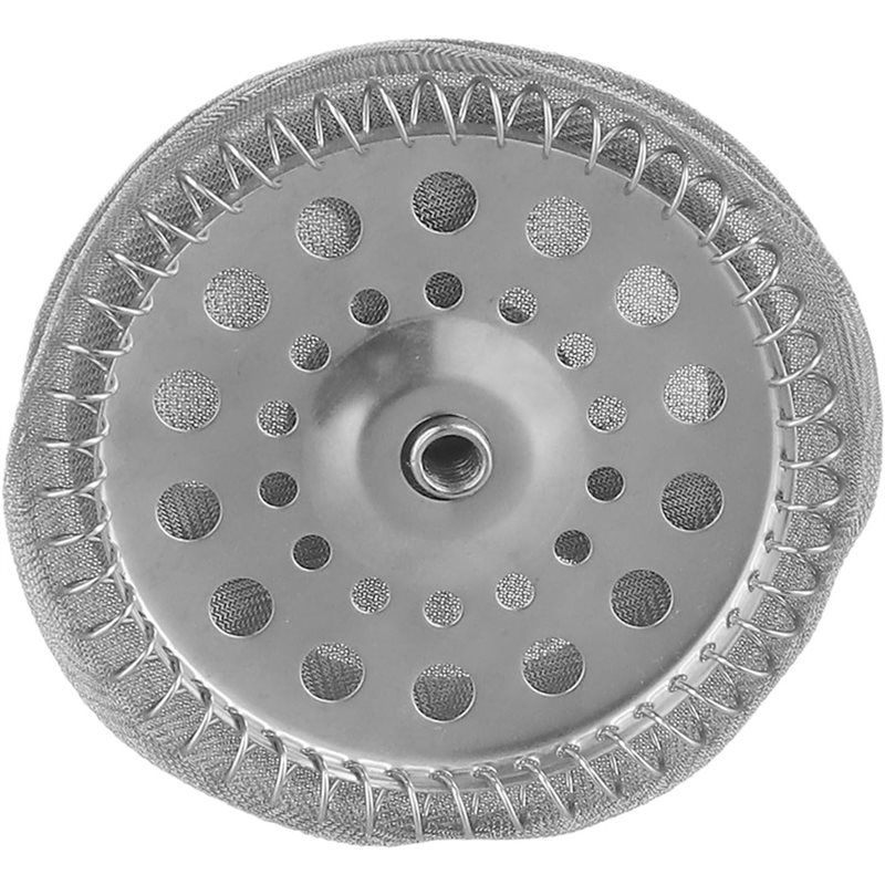 Stainless Steel Mesh French Press Screen Filter Set Including Spiral Disk, For 3500Ml Capacity For Wide Type Coffee Maker