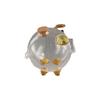 Cute Cartoon Piggy Money Bank Handmade Multi-purpose Coins Saving Box Practical Durable Glass Money Jar Desktop