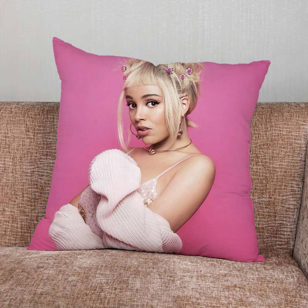 DDoja Singer CCat Print Pattern Sofa Cushion Cover Pillowcase Home Party Car Bedding