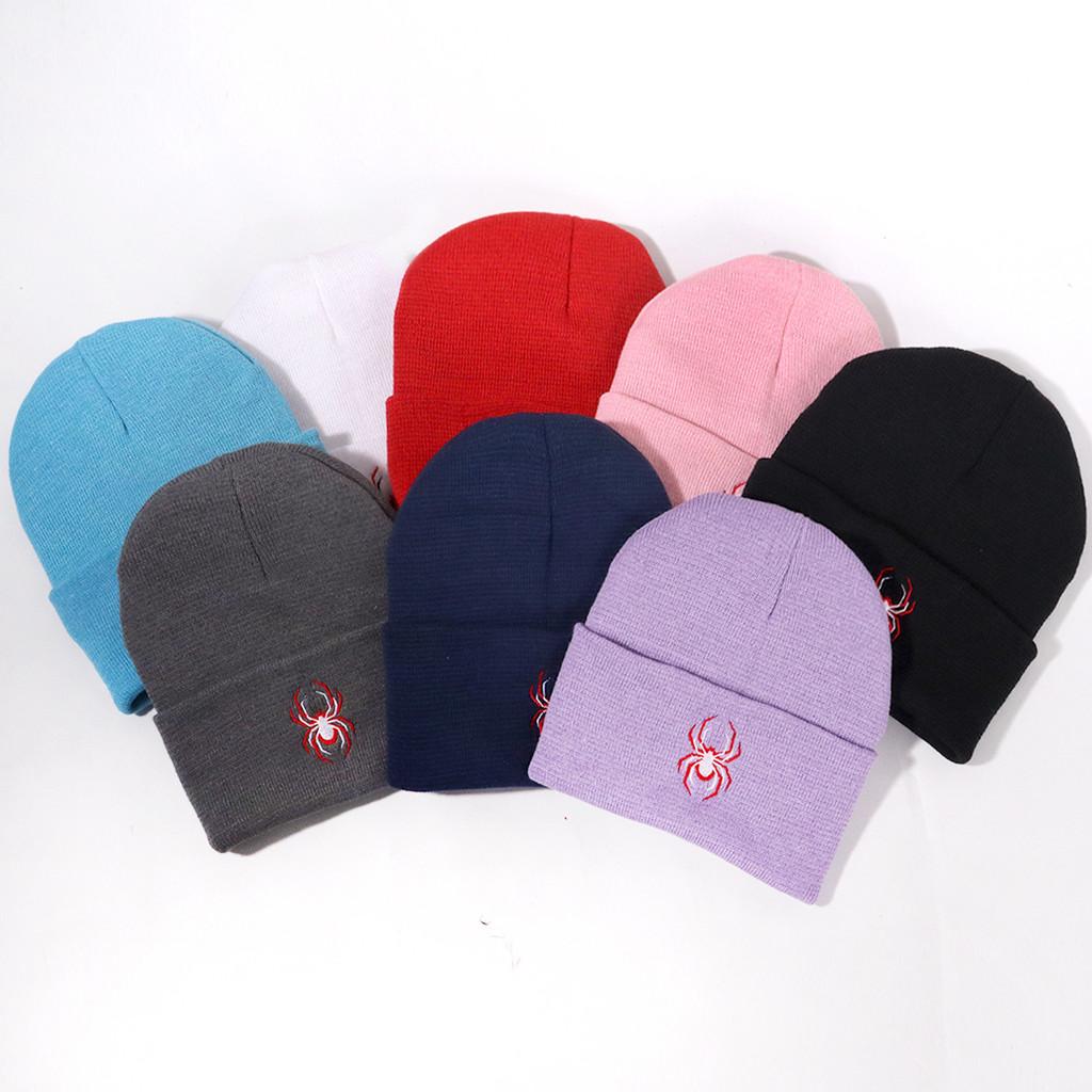 Inspired Animal Spider Embroidered Knit Hat For And Street Fashion Enthusiasts
