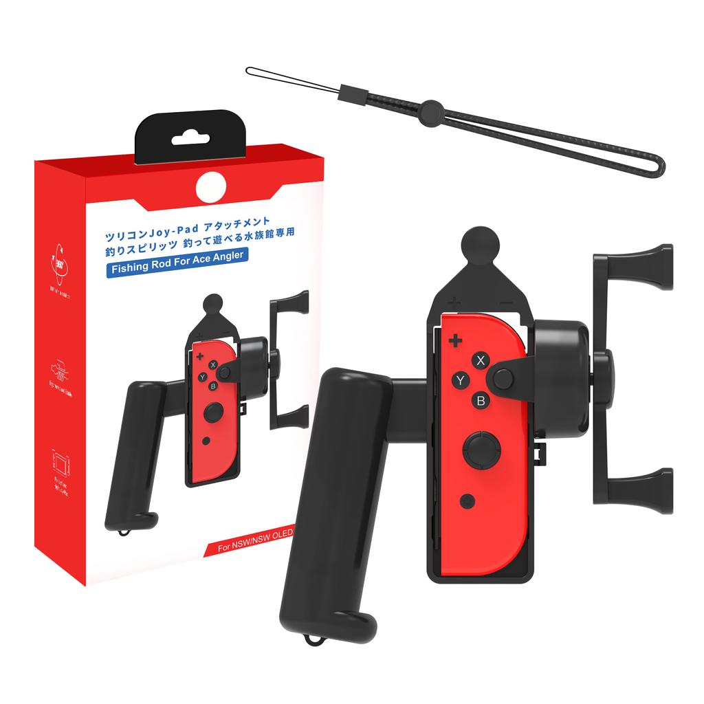Somatosensory Fishing Rod Left and Right Small Gaming Handles Holder Grip for Switch/Switch OLED Console