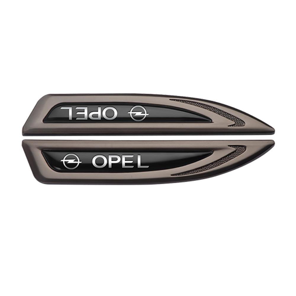 2 шт. Для Opel OPC Astra K Vectra Corsa Zafira Insignia Металлический Логотип Автомобиля Наклейка на Крыло Кузова Значок Декорация Автоаксессуары