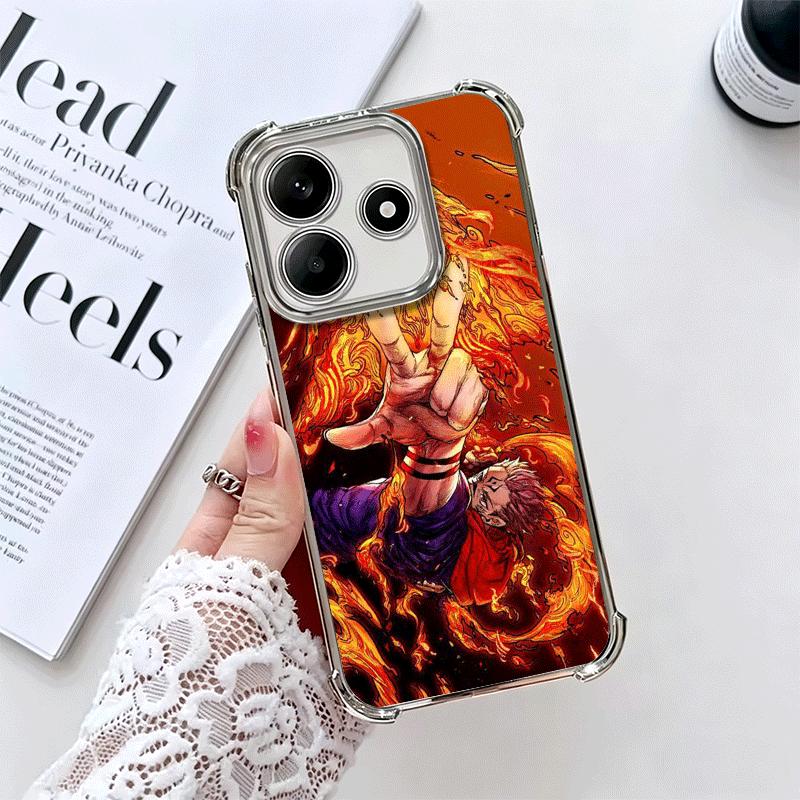 Аниме Итадори Юдзи JUJUSU Покрытие Чехол для телефона Для Xiaomi Redmi Note 14 15 Pro Plus 13 12 11 11S 11T 10 9S 9 5G Защита от падения Airbag