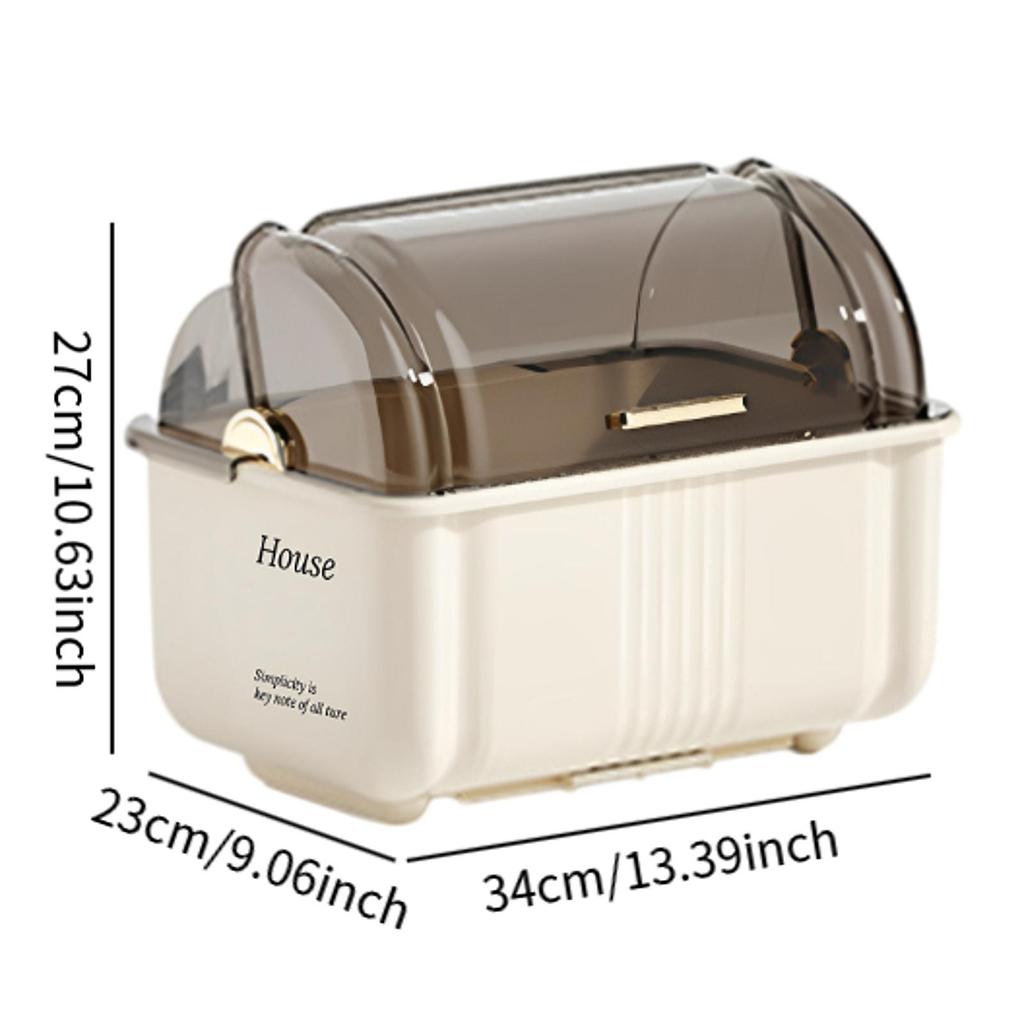 New Chopsticks Storage Box Large Household Kitchen Countertop Storage Drain Cupboard With Lid Put Dishes Dish Chopsticks Rack