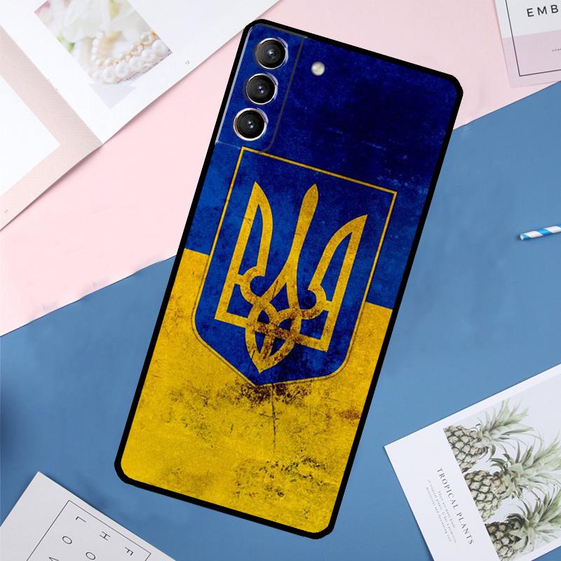 Чехол Флаг Украины для Samsung Galaxy S24 Ultra S20 S21 S22 S23 S25 Ultra S9 S10 Plus S25 FE Задняя крышка