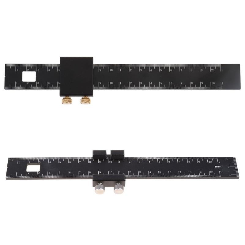 Прецизионная карманная линейка для деревообработки от Clear Style | Дюймовые и метрические обозначения Профессиональная линейка для деревообработки под Т-образный паз