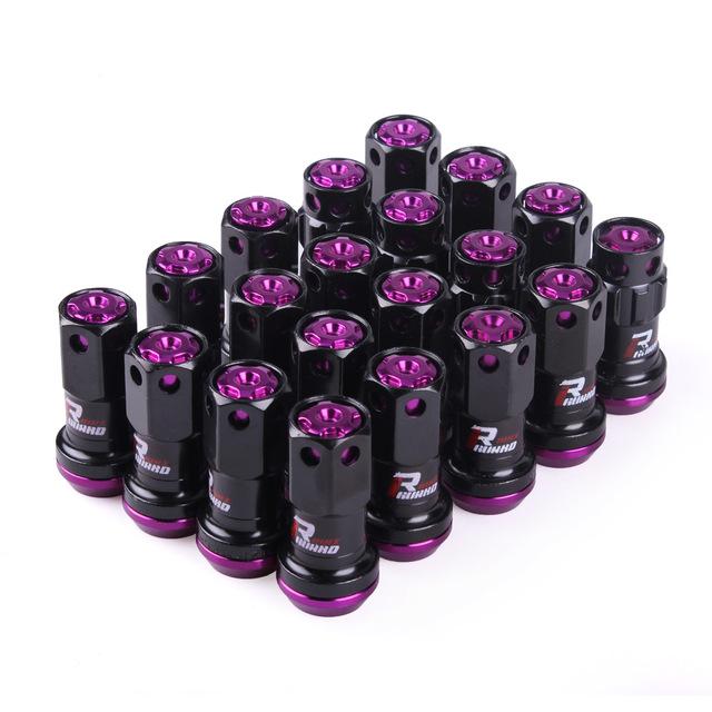 New R40 Style 44mm Wheel Nuts Steel M12x1.5/1.25 Racing Lug Nuts 20pcs Lock Racing Lug Nuts + 2 Set Security