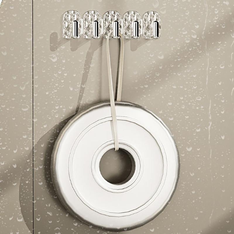 5 шт. Круглый крючок Настенный подвесной Прочный самоклеящийся крючок Крючок для ванной комнаты для одежды, полотенец, ключей Аксессуар для организации кухни